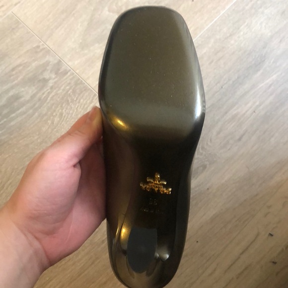 SOLD Grey Prada Heels - Picture 4 of 4